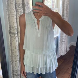 Anthro tiered blouse